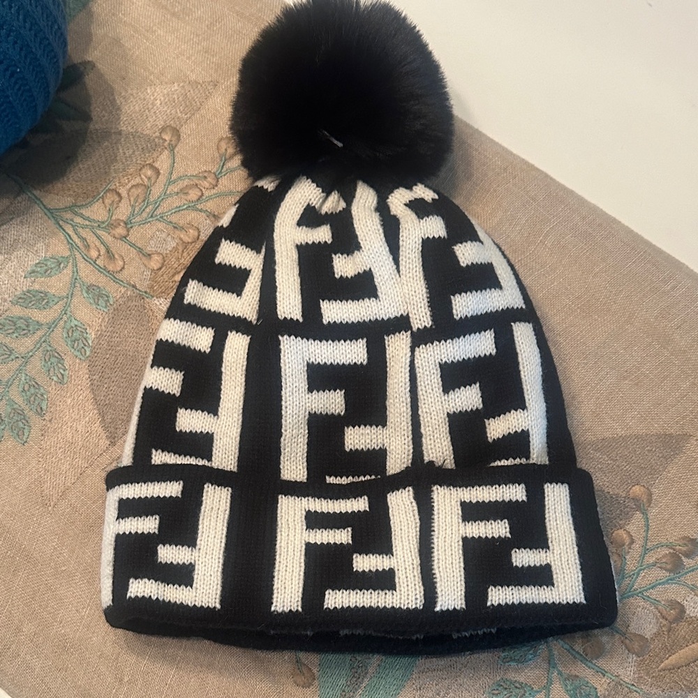 Black and White Logo Beanie